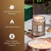 Voluspa Santal Vanille, Small Candle Jar, 5.5 oz, 50 Hour Burn Time, Coconut Wax for Clean Burning, Handcrafted in the USA(Gilt Pomander & Hinoki)