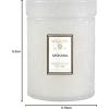Voluspa Santal Vanille, Small Candle Jar, 5.5 oz, 50 Hour Burn Time, Coconut Wax for Clean Burning, Handcrafted in the USA(White)
