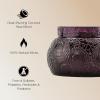 Voluspa Santiago Huckleberry, Glass Chawan Bowl Candle, 14 oz, 50 Hour Burn Time, Coconut Wax for Clean Burning, Handcrafted in the USA