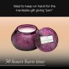 Voluspa Santiago Huckleberry, Glass Chawan Bowl Candle, 14 oz, 50 Hour Burn Time, Coconut Wax for Clean Burning, Handcrafted in the USA