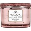 Voluspa Sparkling Rose Candle | Corta Maison Boxed Glass | 11 Ounces | 45 Hour Burn Time | Vegan | Proprietary Coconut Wax and All Natural Wicks for a Cleaner Burn