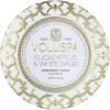 Voluspa Eucalyptus & White Sage | Mini Tin Candle | 4 Oz | 25 Hour Burn Time | Coconut Wax for Clean Burning