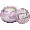 Voluspa Japanese Plum Bloom Candle | 14 Oz. | 50 Hour Burn Time | Embossed Glass Chawan Bowl Candle | Coconut Wax and Natural Wicks for a Cleaner Burn | Vegan