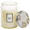 Voluspa Nissho Soleil Large Embossed Glass Jar Candle, 16 Ounces
