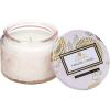 Voluspa Panjore Lychee, Petite Candle Jar, 3.2 Ounce, 25 Hour Burn Time, Coconut Wax for Clean Burning, Handcrafted in the USA(Panjore Lychee)