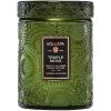 Voluspa Santal Vanille, Small Candle Jar, 5.5 oz, 50 Hour Burn Time, Coconut Wax for Clean Burning, Handcrafted in the USA(TEMPLE MOSS)