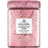 Voluspa Sparkling Rose, Small Candle Jar, 5.5 Ounce, 50 Hour Burn Time, Coconut Wax for Clean Burning, Handcrafted in The USA