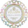 Voluspa Wildflowers, Mini Tin Candle, 4 Ounce, 25 Hour Burn Time, Coconut Wax for Clean Burning, Handcrafted in The USA