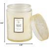 Voluspa Nissho Soleil Candle | Small Glass Jar with Matching Glass Lid | 5.5 Oz | All Natural Wicks and Coconut Wax for Clean Burning | Vegan