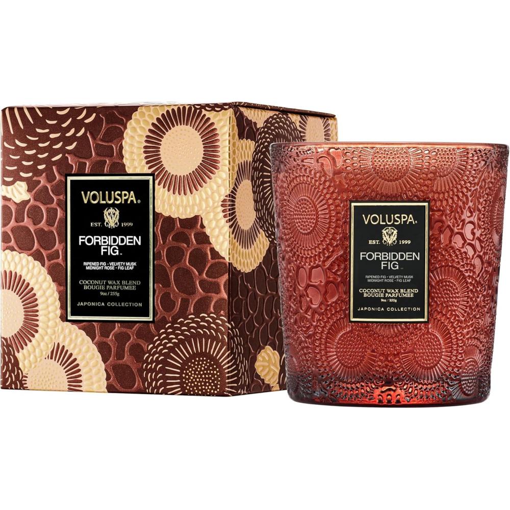 image:imageVoluspa California Summers Candle Jar 9 oz Coconut Wax Blend Classic Scented Candles for Home 60 Hour Burn Time Poured in The USAForbidden Fig