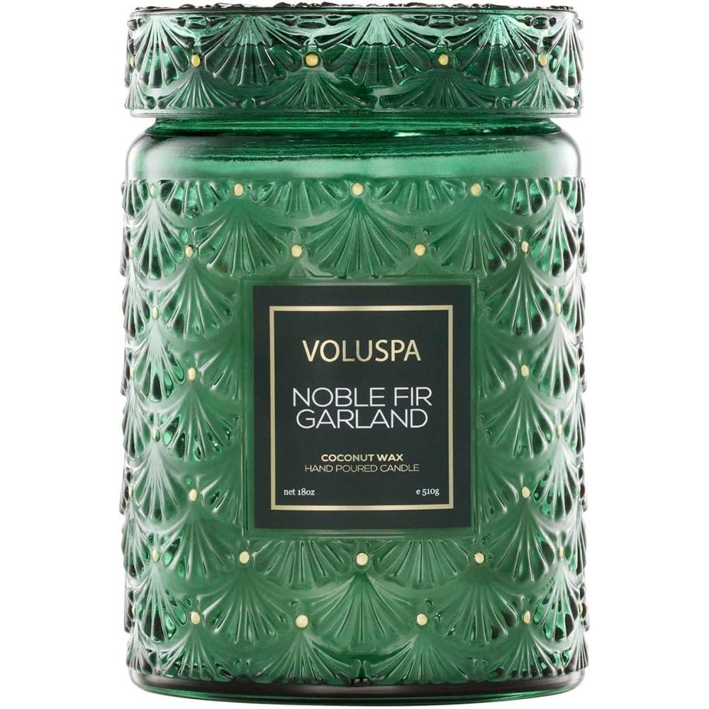 image:imageVoluspa Mokara Orchid Large Candle Jar 18 oz 100 Hour Burn Time All Natural Wicks and Coconut Wax for Clean Burning Vegan Poured in the USA16 Noble Fir Garland