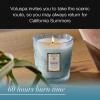 Voluspa California Summers Candle Jar, 9 oz, Coconut Wax Blend, Classic Scented Candles for Home, 60 Hour Burn Time, Poured in The USA(California Summers)