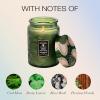 Voluspa Mokara Orchid, Large Candle Jar, 18 oz, 100 Hour Burn Time, All Natural Wicks and Coconut Wax for Clean Burning, Vegan, Poured in the USA(11 – Temple Moss)
