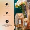 Voluspa Mokara Orchid, Large Candle Jar, 18 oz, 100 Hour Burn Time, All Natural Wicks and Coconut Wax for Clean Burning, Vegan, Poured in the USA(12 – Gilt Pomander & Hinoki)