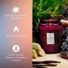 Voluspa Mokara Orchid, Large Candle Jar, 18 oz, 100 Hour Burn Time, All Natural Wicks and Coconut Wax for Clean Burning, Vegan, Poured in the USA(14 – Santiago Huckleberry)