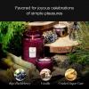 Voluspa Mokara Orchid, Large Candle Jar, 18 oz, 100 Hour Burn Time, All Natural Wicks and Coconut Wax for Clean Burning, Vegan, Poured in the USA(14 – Santiago Huckleberry)