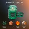 Voluspa Mokara Orchid, Large Candle Jar, 18 oz, 100 Hour Burn Time, All Natural Wicks and Coconut Wax for Clean Burning, Vegan, Poured in the USA(16 – Noble Fir Garland)