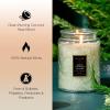 Voluspa Mokara Orchid, Large Candle Jar, 18 oz, 100 Hour Burn Time, All Natural Wicks and Coconut Wax for Clean Burning, Vegan, Poured in the USA(17 – White Cypress)