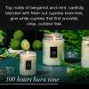Voluspa Mokara Orchid, Large Candle Jar, 18 oz, 100 Hour Burn Time, All Natural Wicks and Coconut Wax for Clean Burning, Vegan, Poured in the USA(17 – White Cypress)