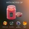 Voluspa Mokara Orchid, Large Candle Jar, 18 oz, 100 Hour Burn Time, All Natural Wicks and Coconut Wax for Clean Burning, Vegan, Poured in the USA(18 – Foraged Wildberry)