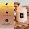 Voluspa Mokara Orchid, Large Candle Jar, 18 oz, 100 Hour Burn Time, All Natural Wicks and Coconut Wax for Clean Burning, Vegan, Poured in the USA(2 – Santal Vanille)