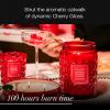 Voluspa Mokara Orchid, Large Candle Jar, 18 oz, 100 Hour Burn Time, All Natural Wicks and Coconut Wax for Clean Burning, Vegan, Poured in the USA(20 – Cherry Gloss)