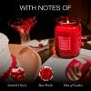 Voluspa Mokara Orchid, Large Candle Jar, 18 oz, 100 Hour Burn Time, All Natural Wicks and Coconut Wax for Clean Burning, Vegan, Poured in the USA(20 – Cherry Gloss)