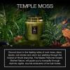 Voluspa Mokara Orchid, Large Candle Jar, 18 oz, 100 Hour Burn Time, All Natural Wicks and Coconut Wax for Clean Burning, Vegan, Poured in the USA(23 – Temple Moss Two Wick)