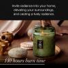 Voluspa Mokara Orchid, Large Candle Jar, 18 oz, 100 Hour Burn Time, All Natural Wicks and Coconut Wax for Clean Burning, Vegan, Poured in the USA(23 – Temple Moss Two Wick)