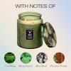 Voluspa Mokara Orchid, Large Candle Jar, 18 oz, 100 Hour Burn Time, All Natural Wicks and Coconut Wax for Clean Burning, Vegan, Poured in the USA(23 – Temple Moss Two Wick)