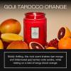 Voluspa Mokara Orchid, Large Candle Jar, 18 oz, 100 Hour Burn Time, All Natural Wicks and Coconut Wax for Clean Burning, Vegan, Poured in the USA(3 – Goji Tarocco Orange)