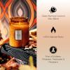 Voluspa Mokara Orchid, Large Candle Jar, 18 oz, 100 Hour Burn Time, All Natural Wicks and Coconut Wax for Clean Burning, Vegan, Poured in the USA(4 – Baltic Amber)