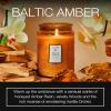 Voluspa Mokara Orchid, Large Candle Jar, 18 oz, 100 Hour Burn Time, All Natural Wicks and Coconut Wax for Clean Burning, Vegan, Poured in the USA(4 – Baltic Amber)