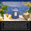 Voluspa Mokara Orchid, Large Candle Jar, 18 oz, 100 Hour Burn Time, All Natural Wicks and Coconut Wax for Clean Burning, Vegan, Poured in the USA(5 – Mediterranean Lemon)