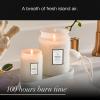 Voluspa Mokara Orchid, Large Candle Jar, 18 oz, 100 Hour Burn Time, All Natural Wicks and Coconut Wax for Clean Burning, Vegan, Poured in the USA(7 – Mokara Orchid)