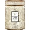 Voluspa Mokara Orchid, Large Candle Jar, 18 oz, 100 Hour Burn Time, All Natural Wicks and Coconut Wax for Clean Burning, Vegan, Poured in the USA(12 – Gilt Pomander & Hinoki)