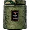 Voluspa Mokara Orchid, Large Candle Jar, 18 oz, 100 Hour Burn Time, All Natural Wicks and Coconut Wax for Clean Burning, Vegan, Poured in the USA(23 – Temple Moss Two Wick)