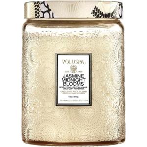 Voluspa Mokara Orchid, Large Candle Jar, 18 oz, 100 Hour Burn Time, All Natural Wicks and Coconut Wax for Clean Burning, Vegan, Poured in the USA(8 – Jasmine Midnight Blooms)