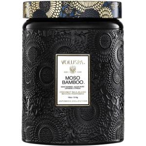 Voluspa Mokara Orchid, Large Candle Jar, 18 oz, 100 Hour Burn Time, All Natural Wicks and Coconut Wax for Clean Burning, Vegan, Poured in the USA(9 – Moso Bamboo)